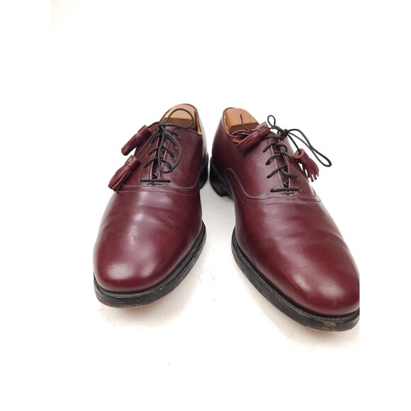 Allen Edmonds Hunter Burgundy Men’s 9 C Leather USA Oxfords Tassel Shoes main image 4